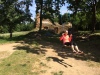 Turisté na Janově hradu 2016