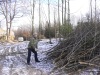 Vyčištění jižní části zahrady 1.2.2014