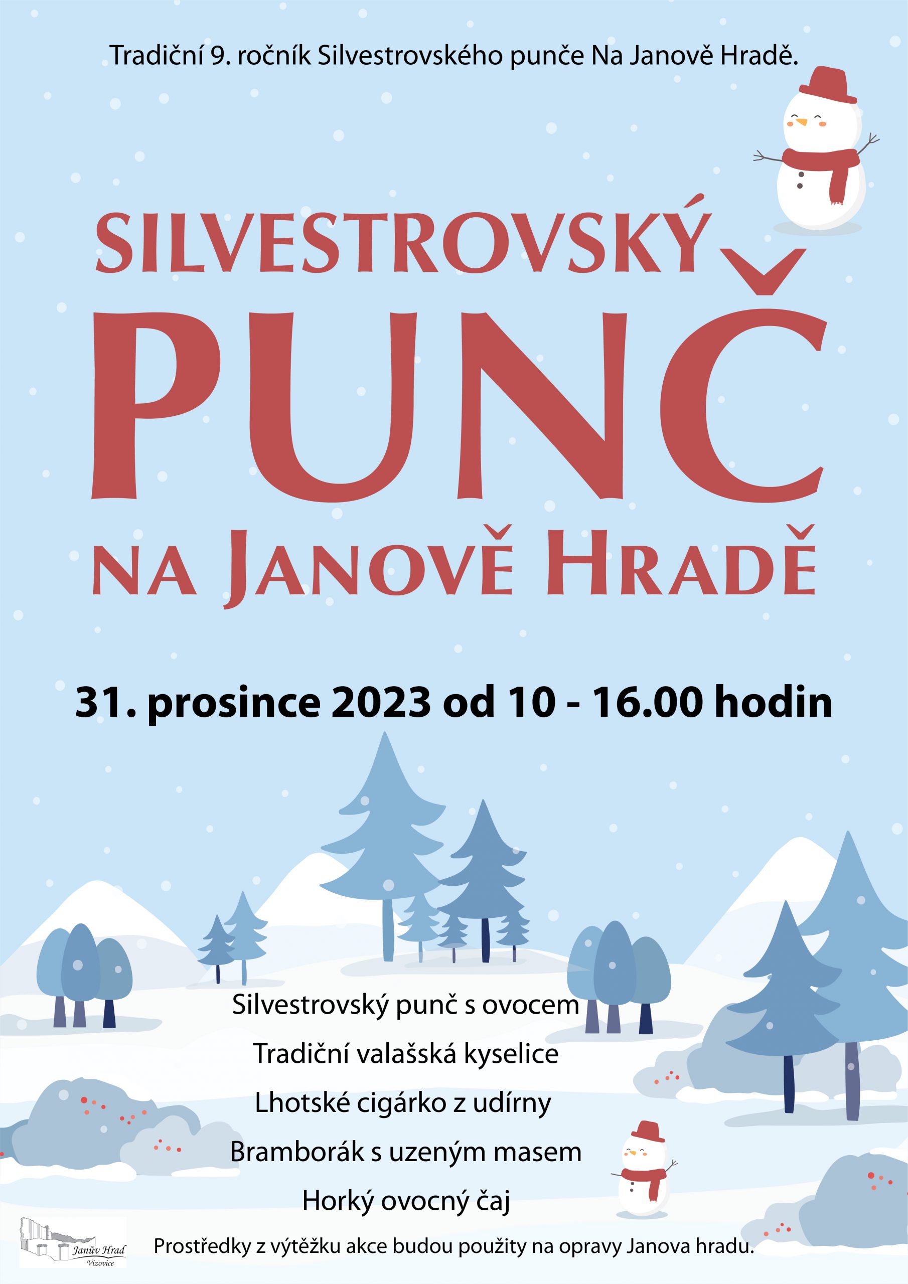 Silvestrovský punč na Janově hradě 2023